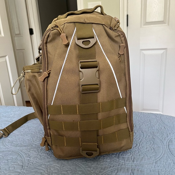 Durable Tan Backpack for Men - Picture 1 of 8